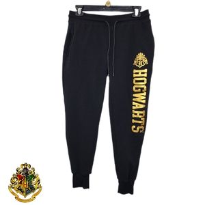 Black and Gold Hogwarts Jogger Sweatpants